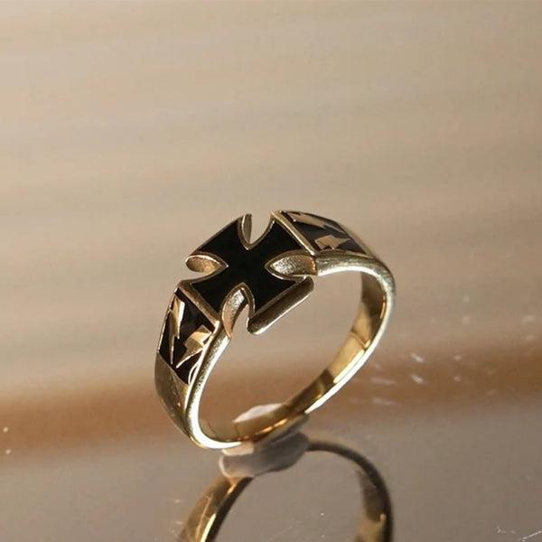 Bague pour homme en acier inoxydable Poker Spades