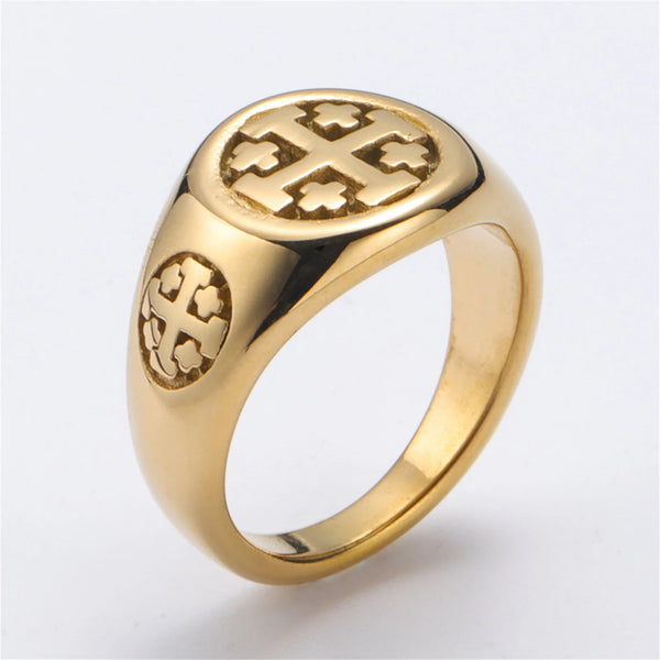 Bague Argent 925 Croix De Jérusalem - Marque Oriental Art - Neuf Avec étiquettes - Poids 5g