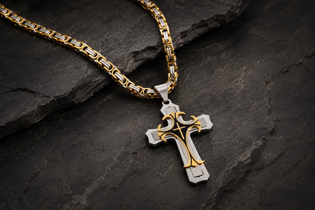 Collier croix templière signification et style
