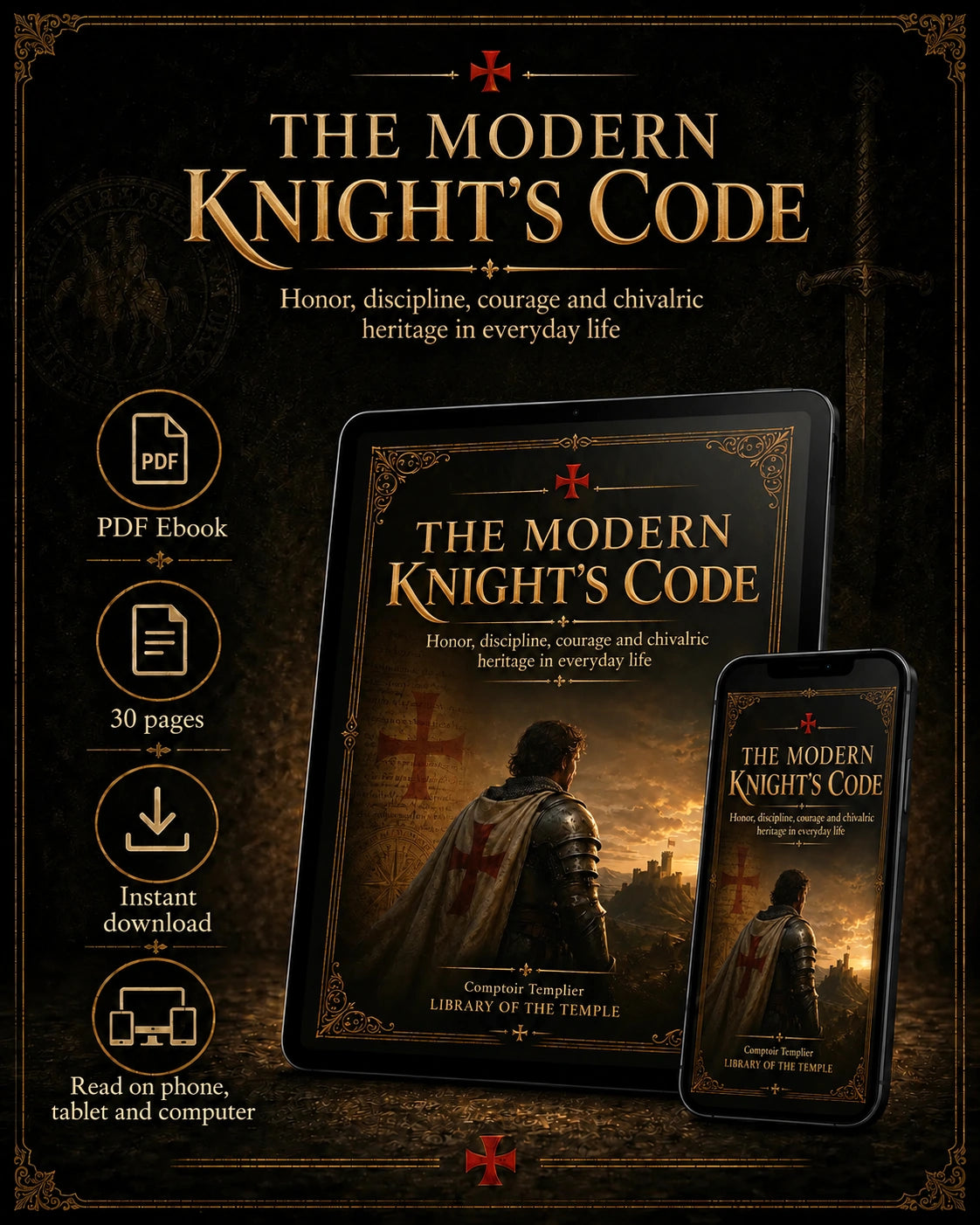 The Modern Knight’s Code — PDF ebook on tablet and smartphone