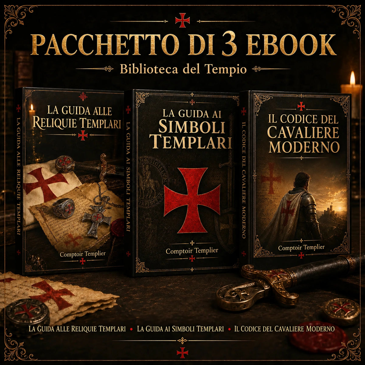 Biblioteca del Tempio — Pacchetto di 3 Ebook — copertina dell’ebook