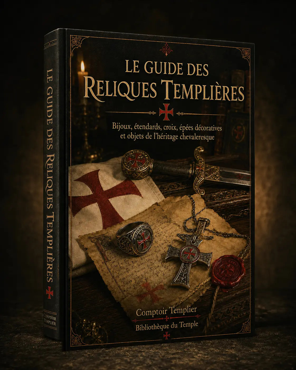 Ebook PDF Le Guide des Reliques Templières Comptoir Templier sur les bijoux étendards croix épées décoratives et objets templiers