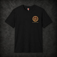 T-Shirt Le Sceau des Templiers en coton noir avec emblème chevaleresque et devise Force, Honneur et Courage.