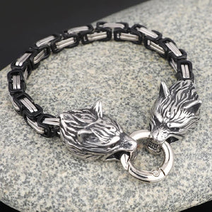 Bracelet Tête de Loup Viking