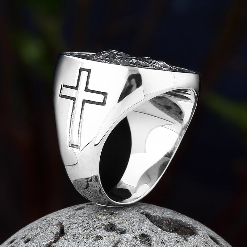 Bague Croix de Jésus – ComptoirTemplier - Main Image