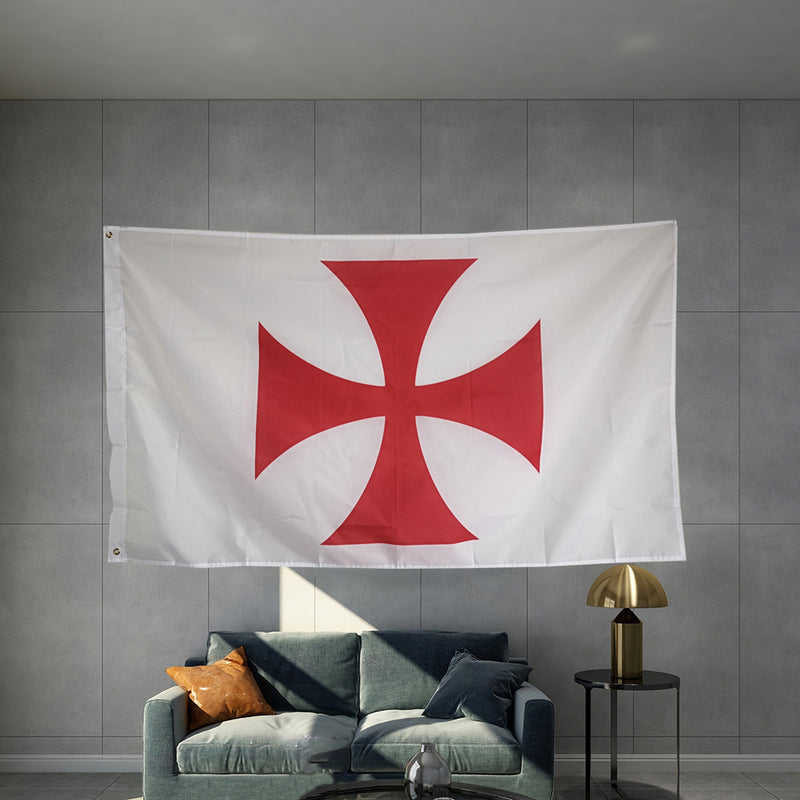 Drapeau Blanc Croix Pattée – ComptoirTemplier