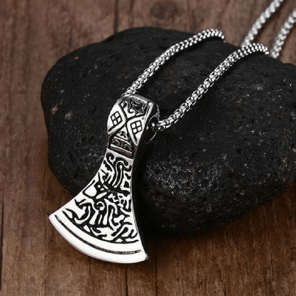 Celte Celtique Viking Nordique Marteau Thor Puy du Fou Guerrier Collier Hache