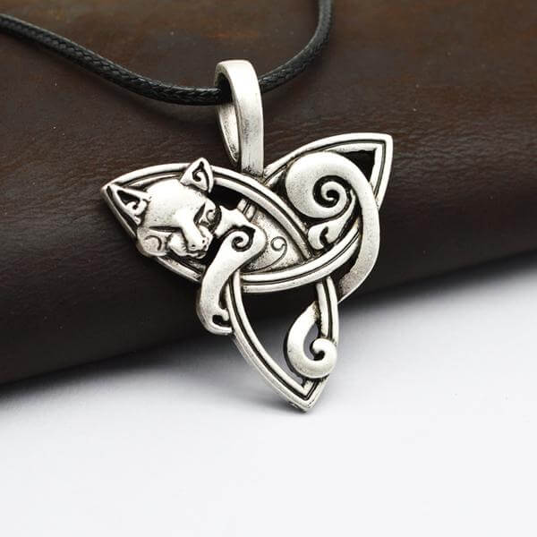 Celte Celtique Gaulois Collier Viking Trinité Triskell Croix Celtique