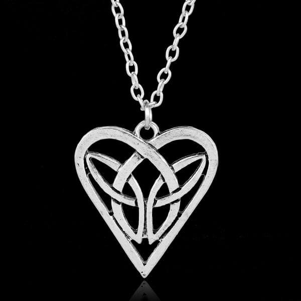Celte Celtique Gaulois Collier Viking Trinité Triskell Croix Celtique Coeur