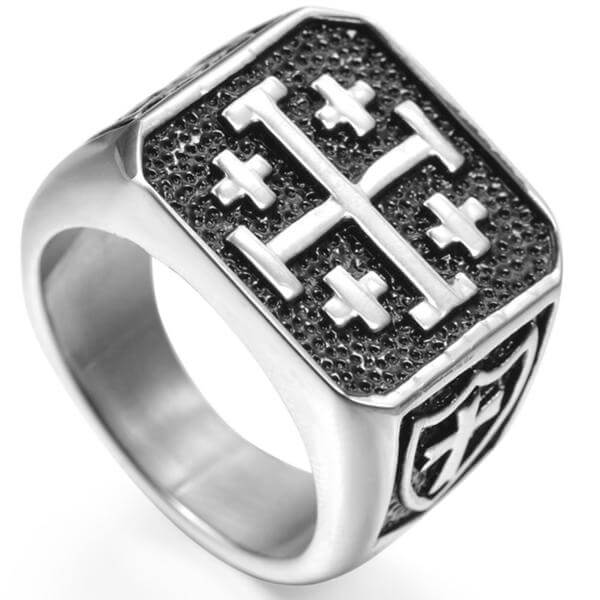 Templier Ordre du Temple Chevalier Dieu Croix Honneur Médiéval MoyenAge Croisade Puy du Fou Guerrier Croix de Malte Bague Argent Non Nobis Ange Templi SignumTemplier Ordre du Temple Chevalier Dieu Croix Honneur Médiéval MoyenAge Croisade Puy du Fou Guerrier Croix de Malte Bague Argent Non Nobis Ange Templi Signum Templar Knight saint sepulcre