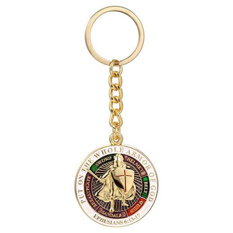 Porte-clés Brodé Patch Indalo Warrior - Symbole D'Almería - Multicolore - Tissu - Fabriqué En France